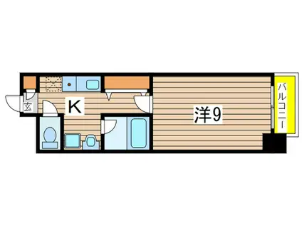 BELLAGIOII(1K/4階)の間取り写真