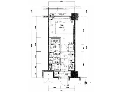 ハーモニーレジデンス武蔵小杉002(1K/5階)の間取り写真