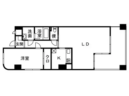 シアンサージュ湘南(1LDK/2階)の間取り写真