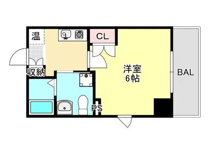 グレイスシャトー王子(1K/3階)の間取り写真