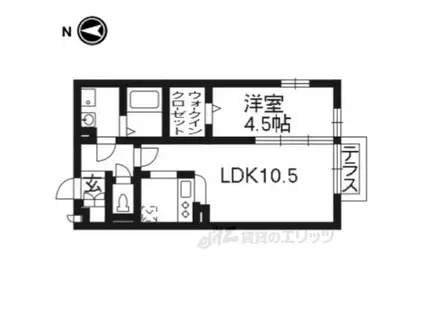 COBA CLASICO(1LDK/1階)の間取り写真