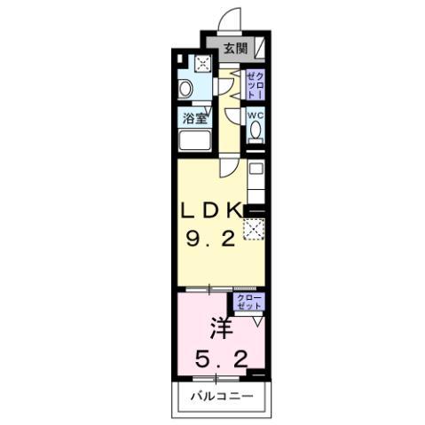 アークステラ(1LDK/3階)の間取り写真
