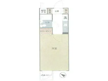 ライオンズマンション平和台第5(1K/3階)の間取り写真