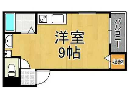 ACERO(ワンルーム/3階)の間取り写真