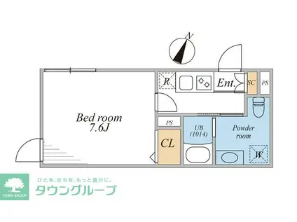 LEGALAND西五反田ANNEX(1K/3階)の間取り写真