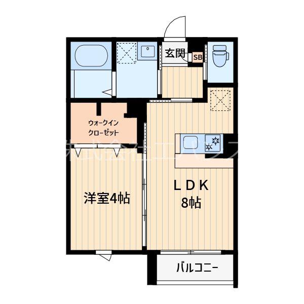 ROBOT HOME 蕨III(1LDK/1階)の間取り写真