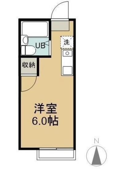 サザリィ川崎(ワンルーム/2階)の間取り写真
