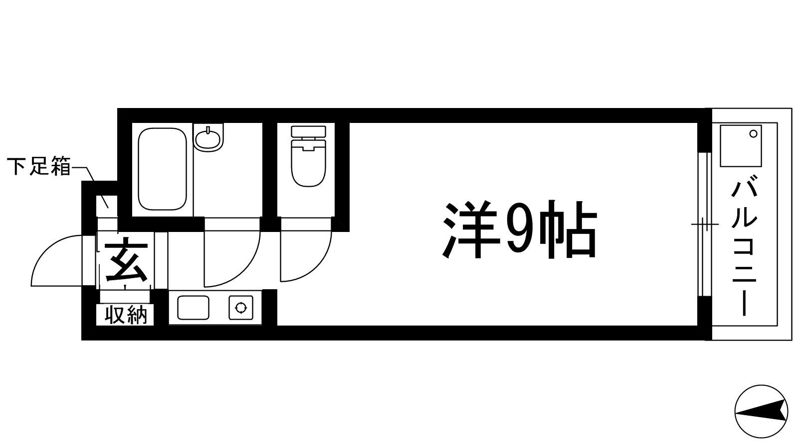 イトウマン37(ワンルーム/2階)の間取り写真