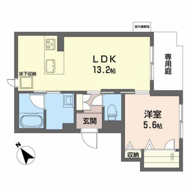 SHA MAISON ORANGE(1LDK/1階)の間取り写真