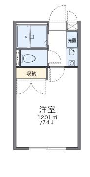 レオパレス甲子園口(1K/3階)の間取り写真