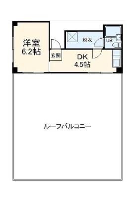 BCASA久里浜IIRE-BORN(1DK/4階)の間取り写真
