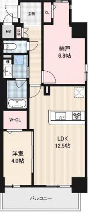 リアライズ小路駅前(2LDK/2階)の間取り写真