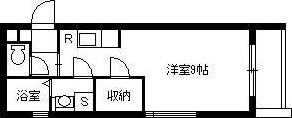 サウス RAINBOW(ワンルーム/3階)の間取り写真