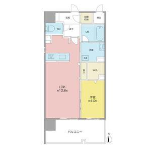 高畑T-2マンション(1LDK/3階)の間取り写真