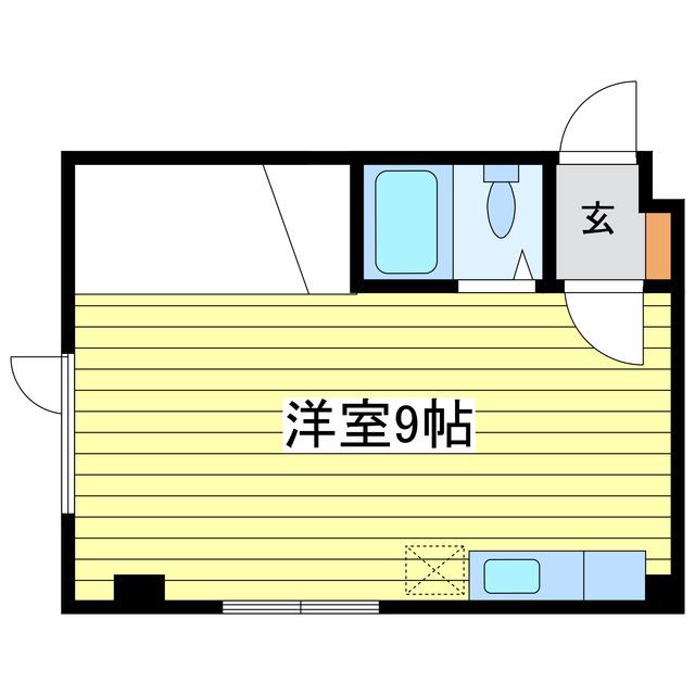 グラムール南平岸(ワンルーム/2階)の間取り写真