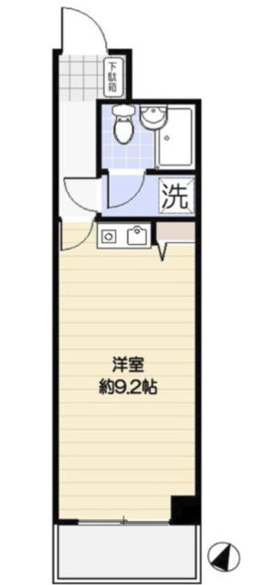 ライオンズマンション福生第3(ワンルーム/2階)の間取り写真