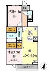 アン ソレイユ(2LDK/1階)の間取り写真