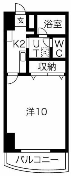 メゾンロイヤルかみとまつり(1K/6階)の間取り写真
