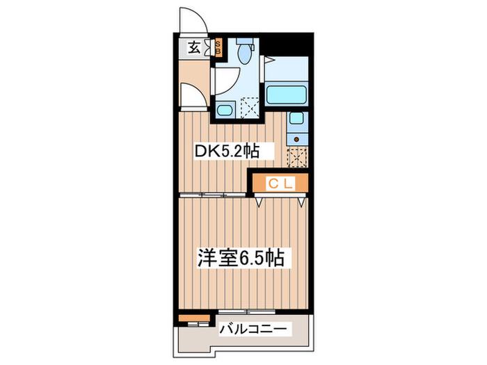 SOCIETY 阿佐ヶ谷(1DK/1階)の間取り写真
