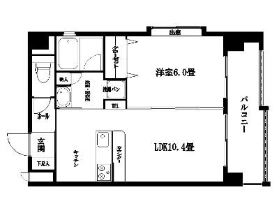 レジデンス光・上之園(1LDK/3階)の間取り写真
