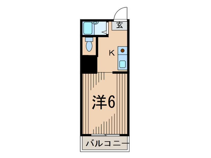 パールハイムアビコ(1K/7階)の間取り写真