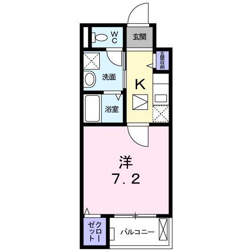 MAISON SAWADA(1K/1階)の間取り写真