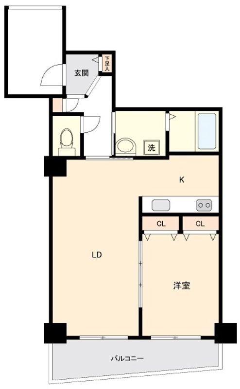 ココネ上福岡三番館(1K/3階)の間取り写真