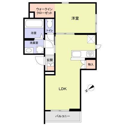 CHALEUREUX表参道(1LDK/2階)の間取り写真