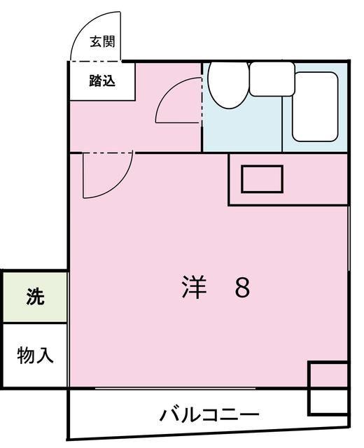 国土池袋ビル(ワンルーム/4階)の間取り写真