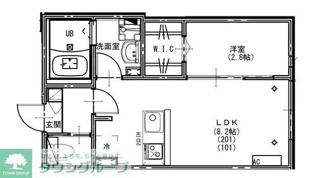 KEIAI RESIDENCE 新柏III(1LDK/1階)の間取り写真