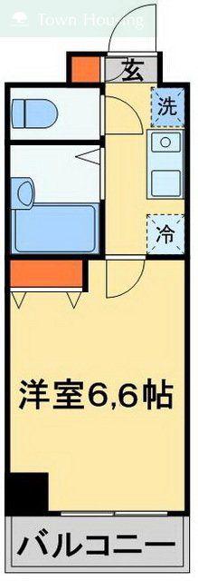 S-FORT船橋ROOTS(1K/3階)の間取り写真