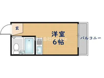 M`S長瀬(ワンルーム/3階)の間取り写真