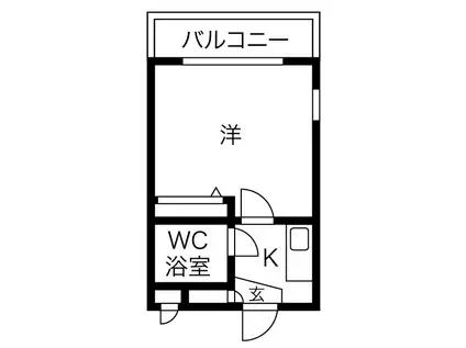 リアライズ摂津本山(ワンルーム/3階)の間取り写真