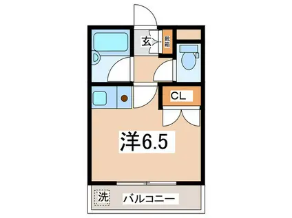 MERMAID HOUSE(ワンルーム/3階)の間取り写真