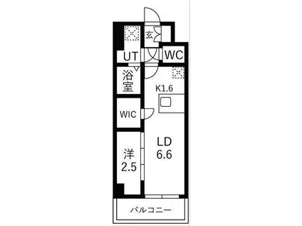 メイクスアート千種ウエスト(1LDK/11階)の間取り写真