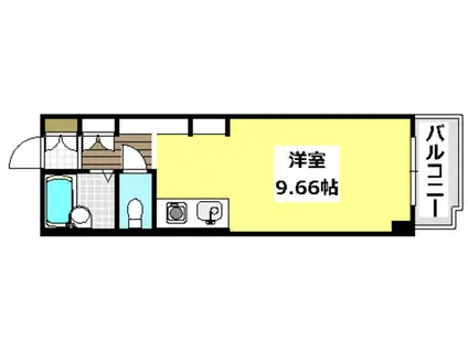 NAVI2(ワンルーム/6階)の間取り写真
