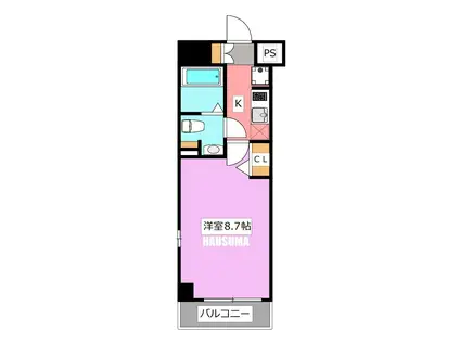 アゼスト志村坂上II(1K/3階)の間取り写真