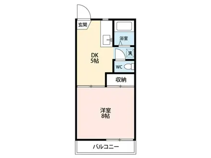 メゾンニッセイ(1DK/2階)の間取り写真