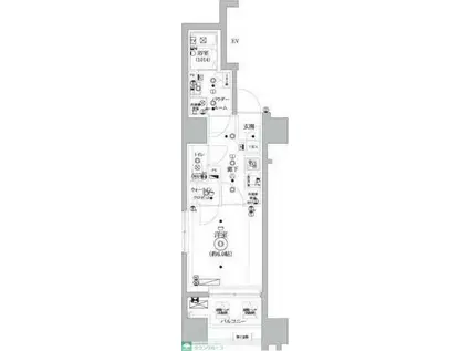 セジョリ桜台駅前(1K/7階)の間取り写真