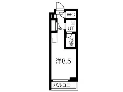 クラリッサ川崎梶ヶ谷(ワンルーム/2階)の間取り写真