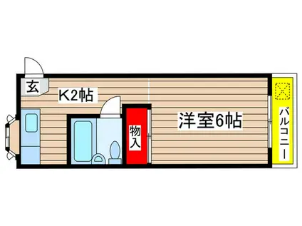 ファミーユ アイ(1K/2階)の間取り写真