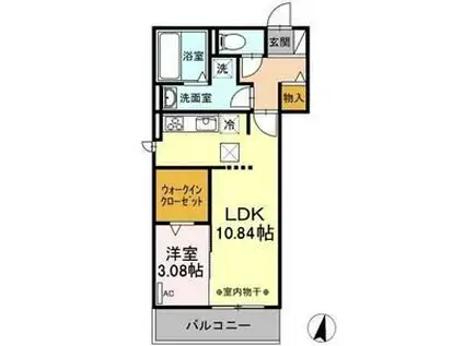 COTO・GRAN(1LDK/1階)の間取り写真