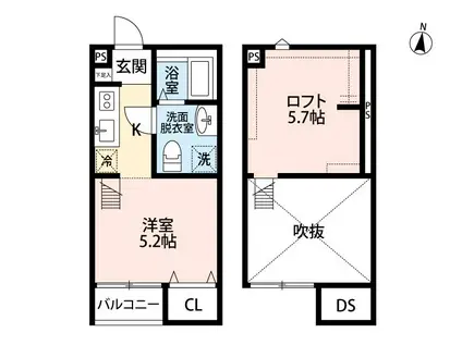 AO HAUOLI 大宮(ワンルーム/2階)の間取り写真