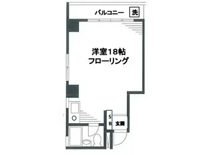 目白大和田マンション(ワンルーム/6階)の間取り写真