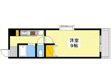 N-PROJECT広島(1K/4階)の間取り写真