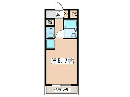 パレ・ドール吉祥寺(ワンルーム/3階)の間取り写真
