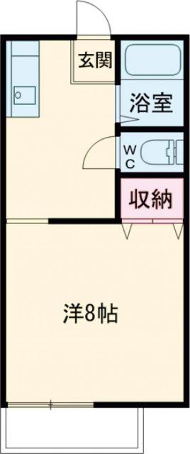 メゾンアコックス(1K/2階)の間取り写真