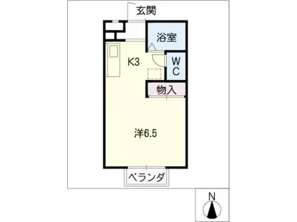 アネックス明和(1K/3階)の間取り写真