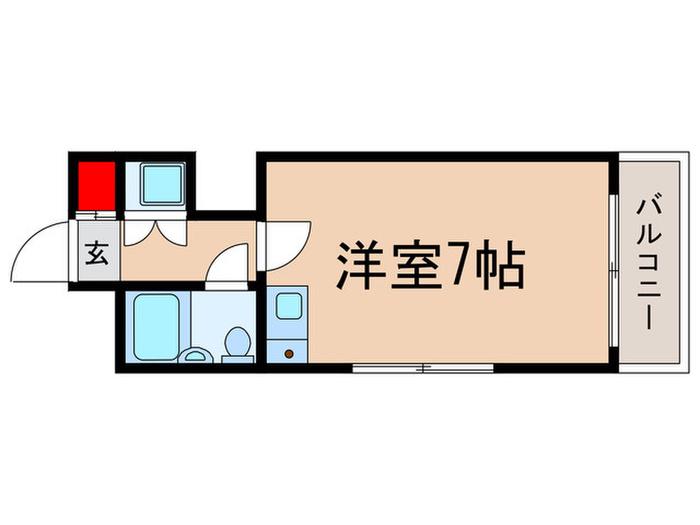 メゾン榎本(ワンルーム/1階)の間取り写真