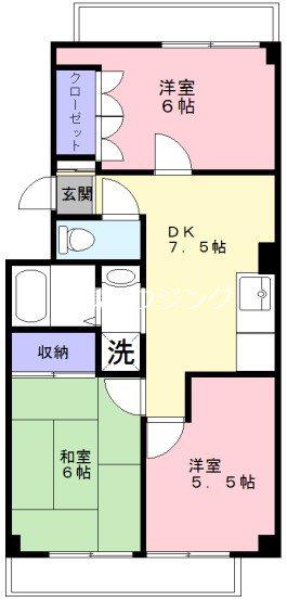 モンレーブ大町(3DK/4階)の間取り写真